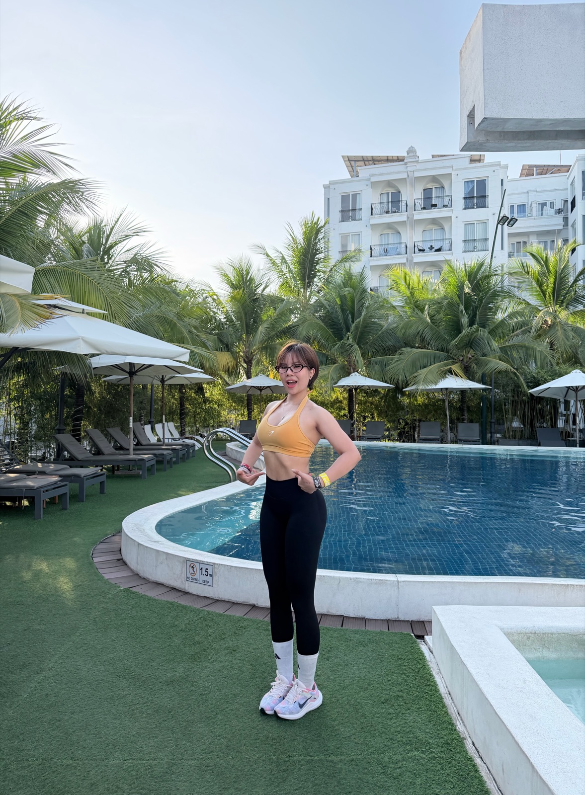 Nguyễn Thị Kim Anh tập luyện tại nhà, khoảnh khắc đời thường của người mẹ hai con